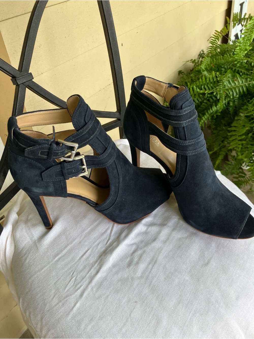 Michael Kors Navy Suede Stiletto